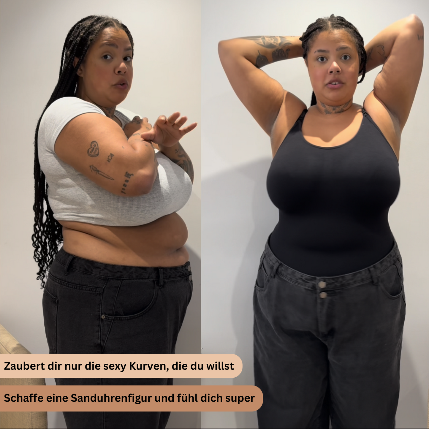 3x Paket Shapewear Body Bauchweg String Tanga
